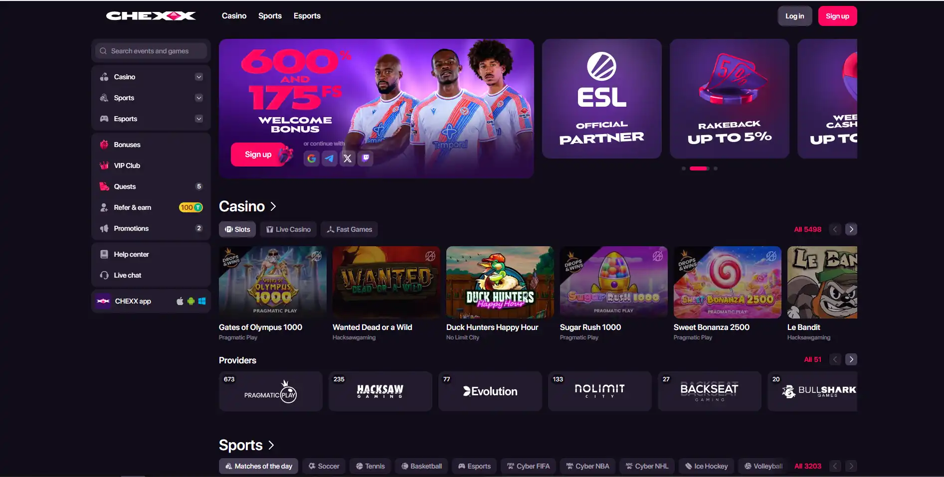 หมวด Fast Games และ Crash Games ของ CHEXX